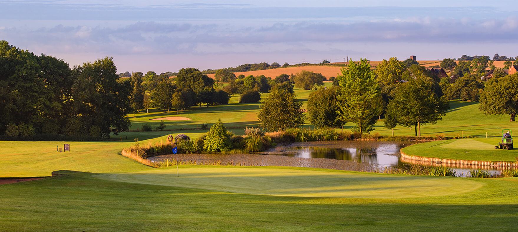 Morley Hayes golf course in the Derbyshire countryside